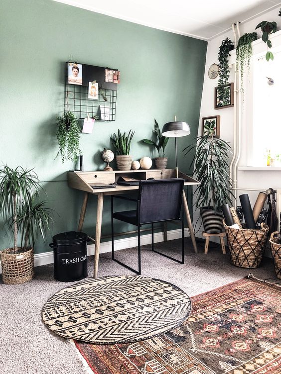 green home office