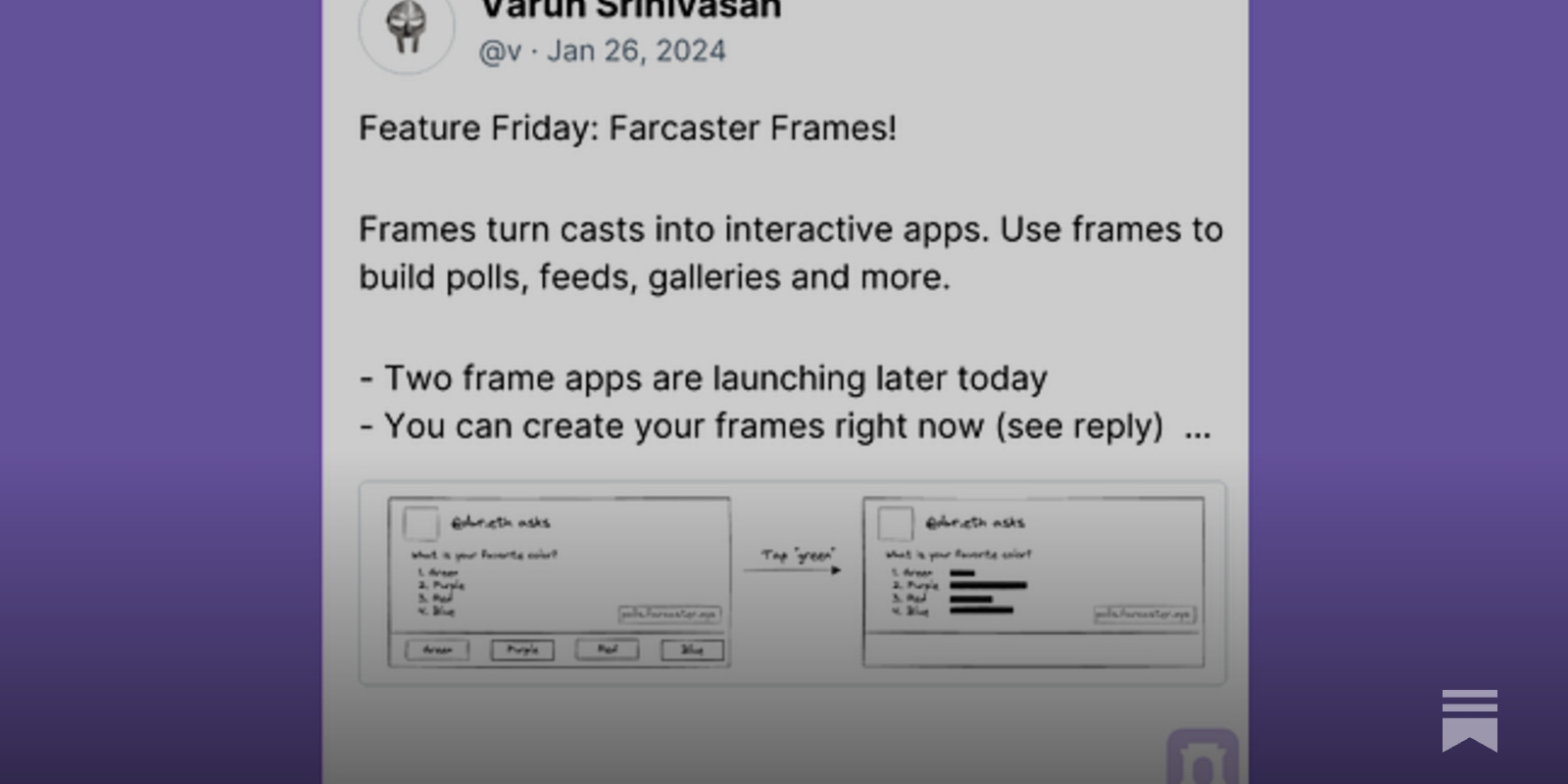 Pollcaster Farcaster onchain polls interface